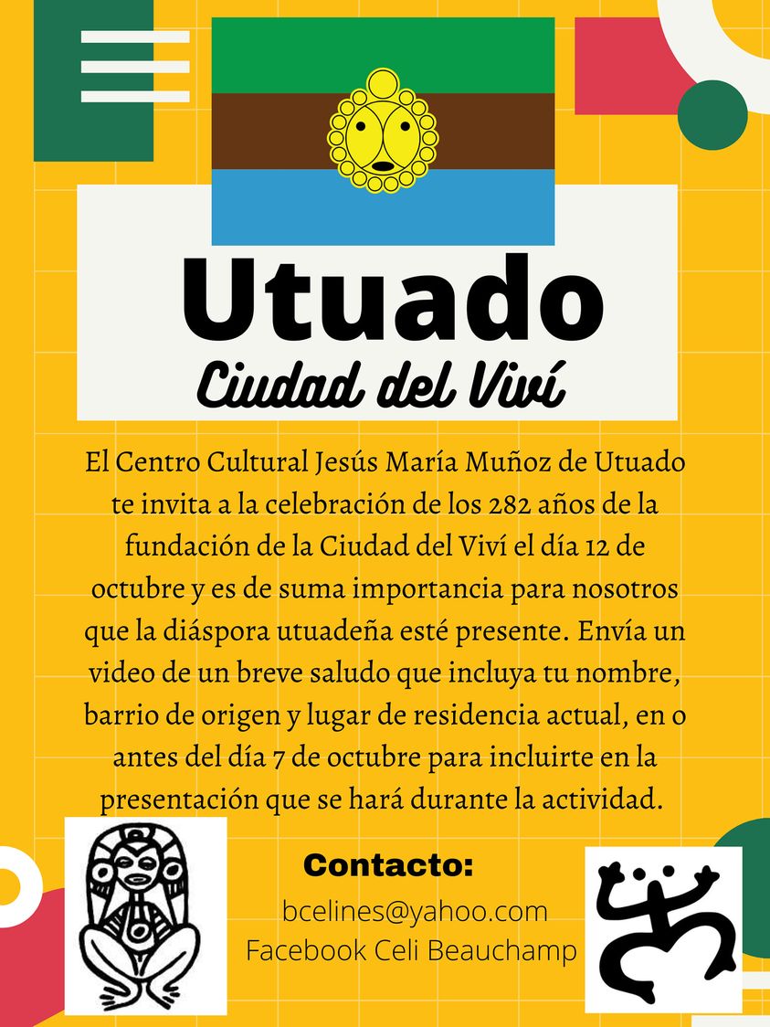 El Centro Cultural Jesús María Muñoz te invita a la celebración de los 282 años de la fundación de Utuado