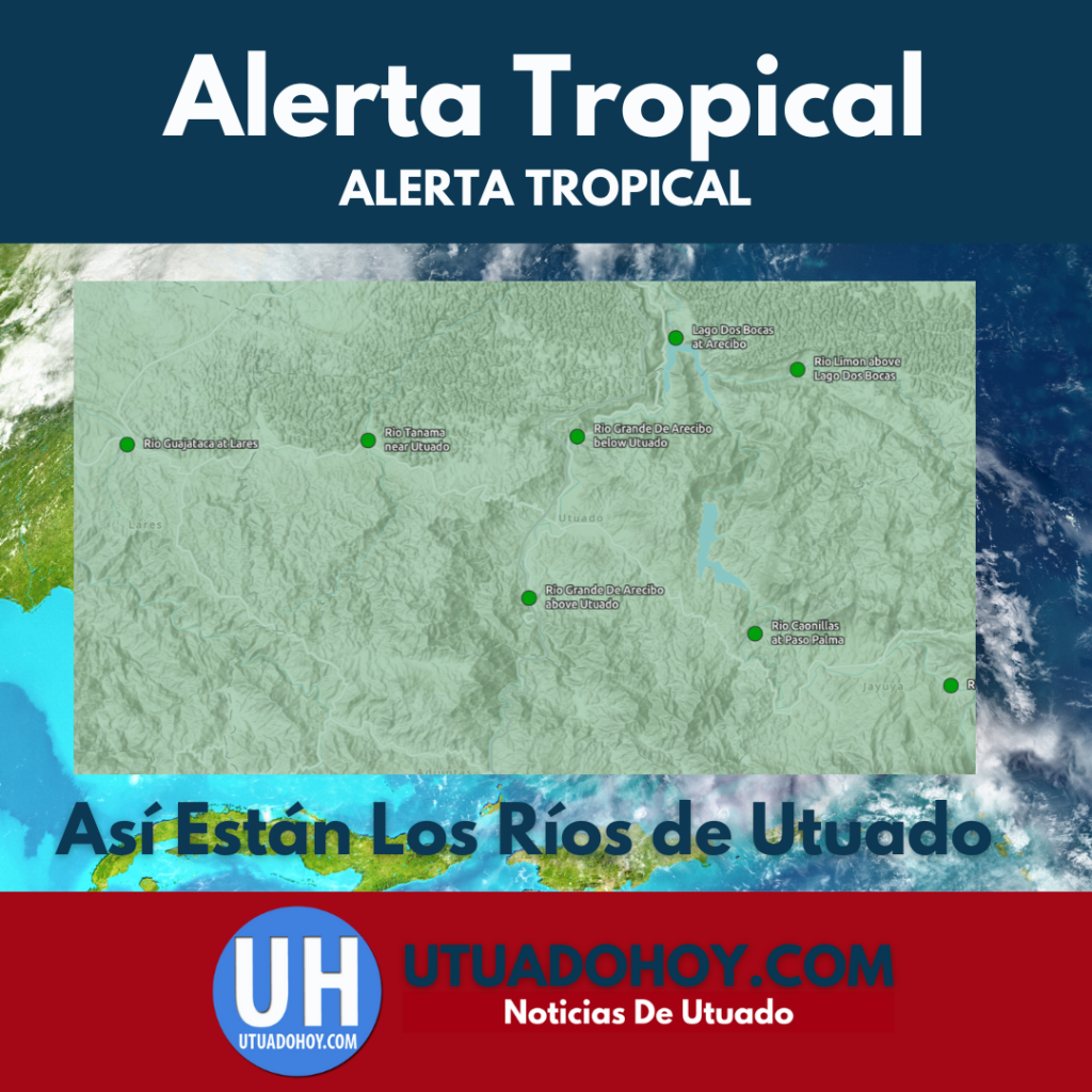 Niveles de los ríos en Utuado, normales (7:27PM)