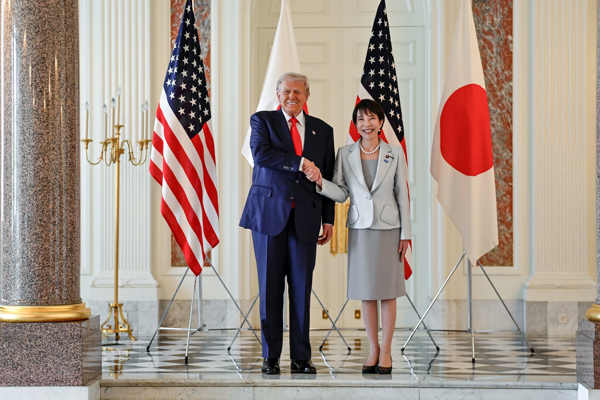 President Donald J. Trump and Japanese Prime Minister Sanae Takaichi.